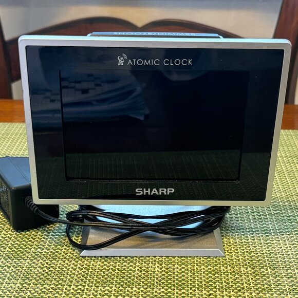 Sharp Atomic Desktop  Digital Clock with Color Display - Picture 1 of 7